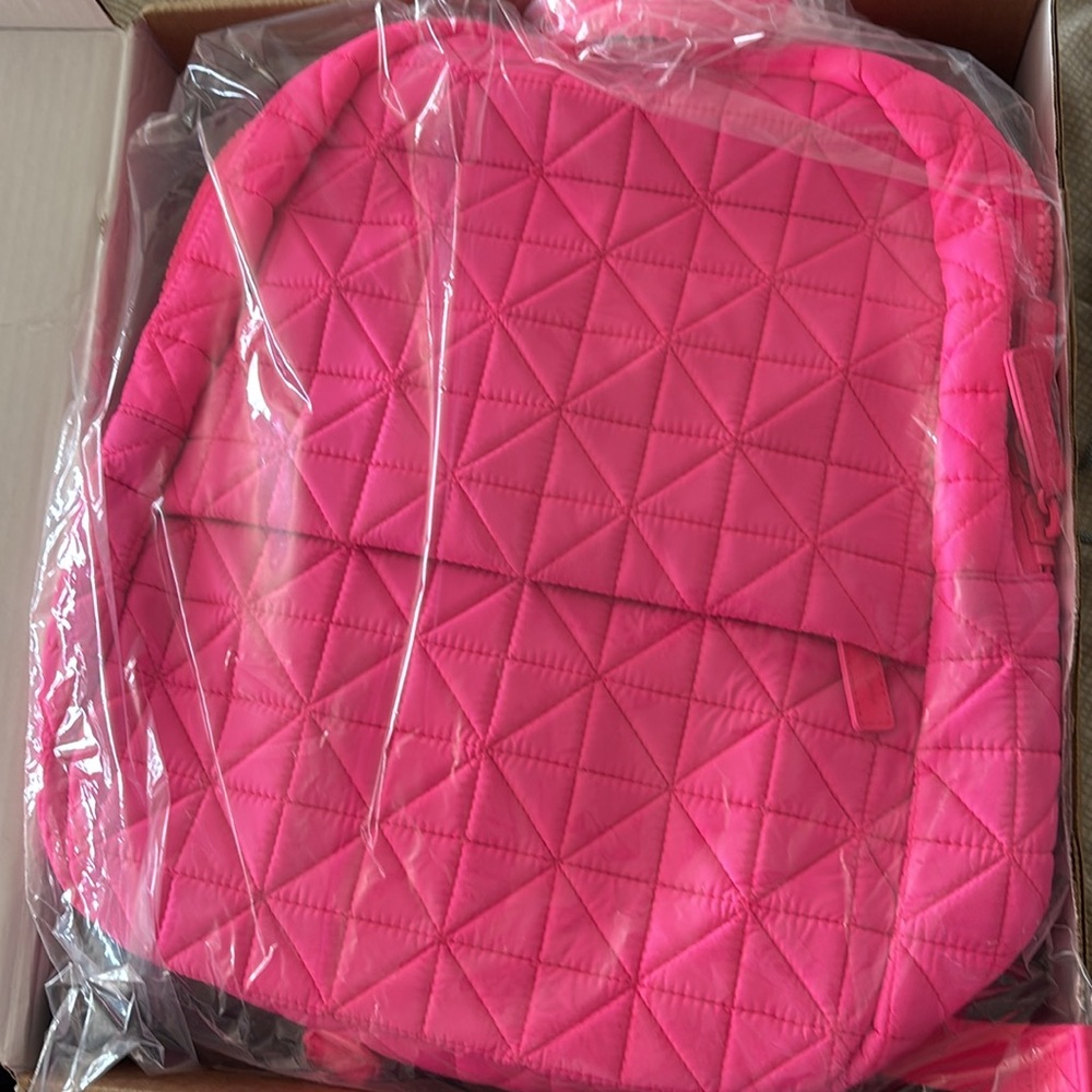 Vee collective Pink Quilted Backpack